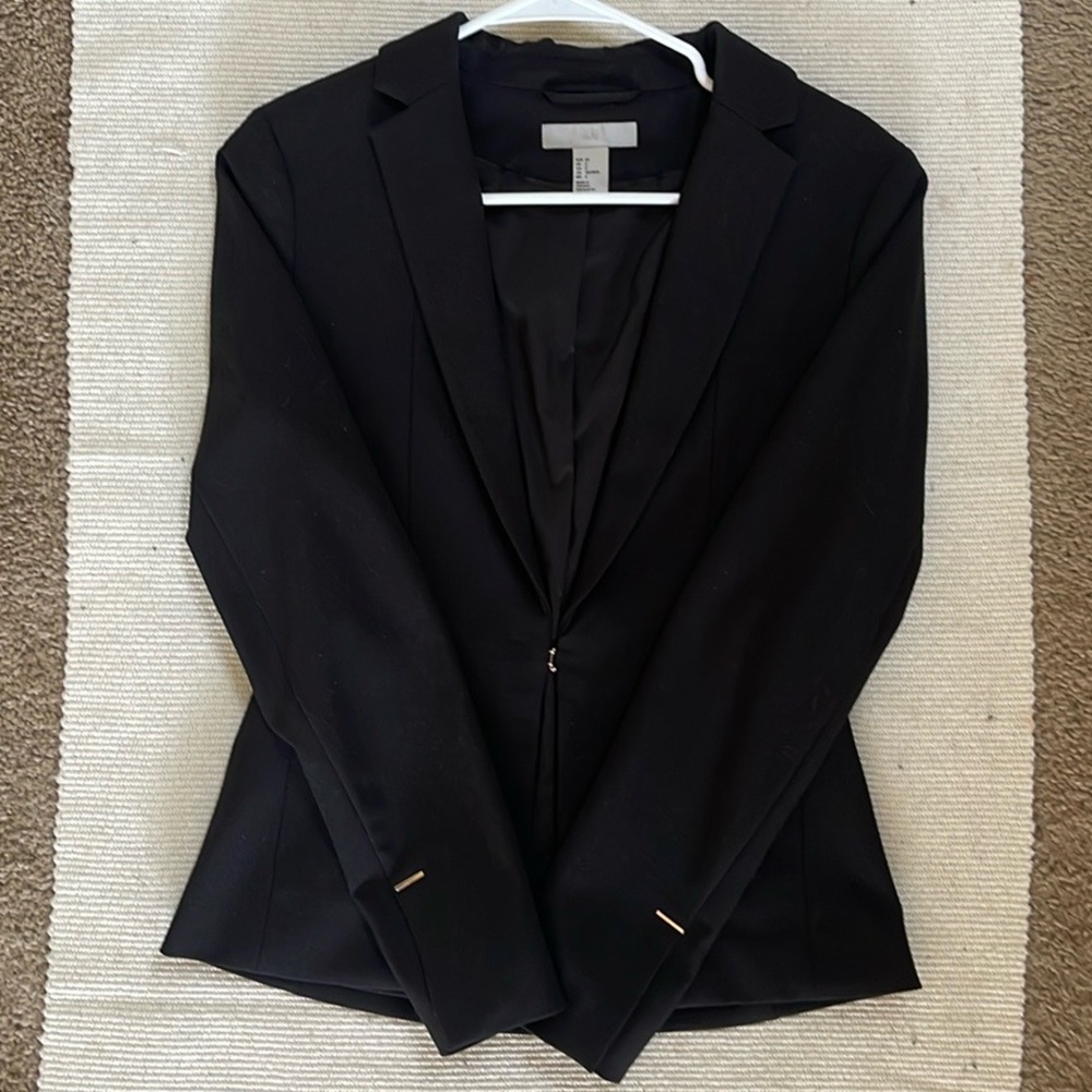 H&M Black Blazer Size US 2